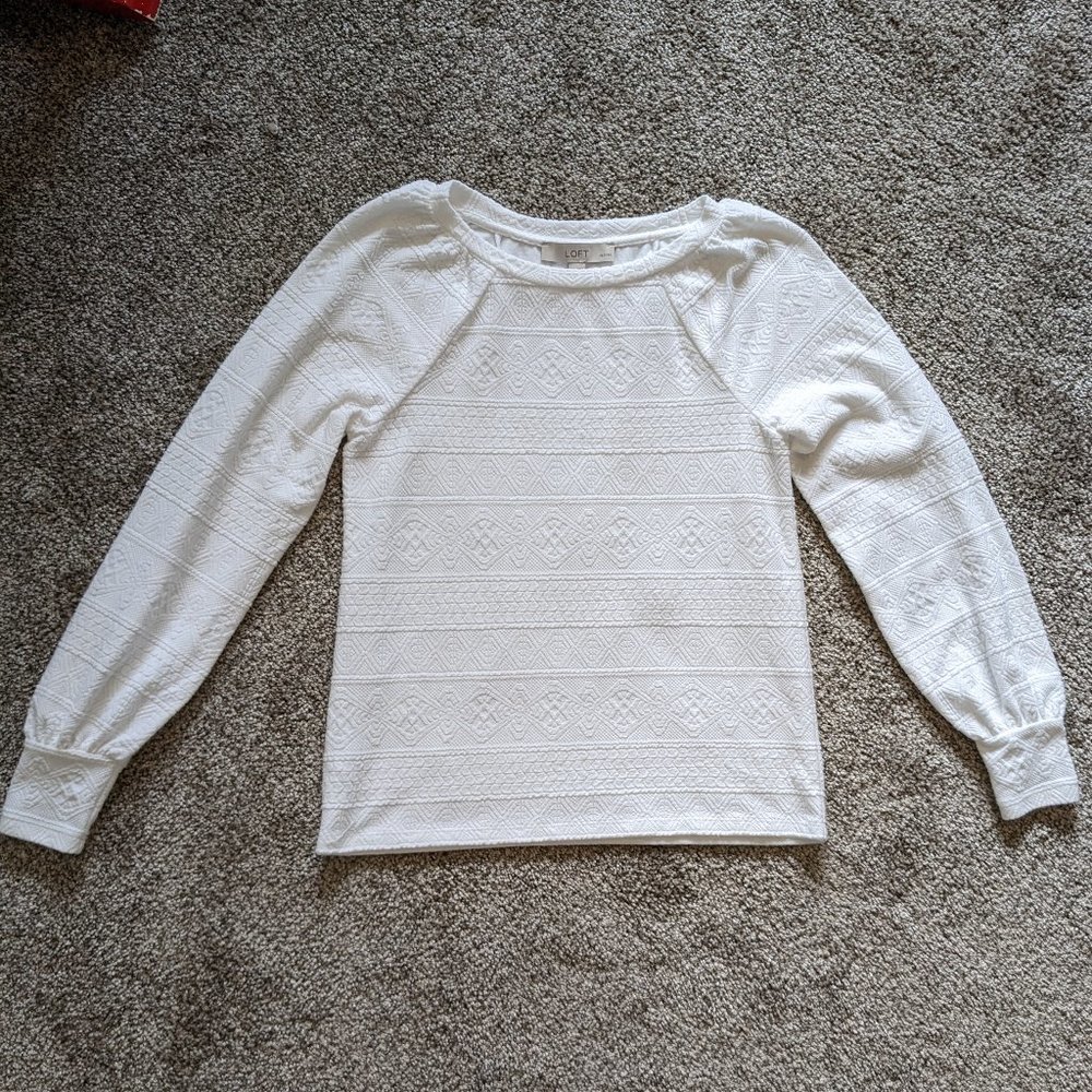 Loft Petites Patterned Blouse